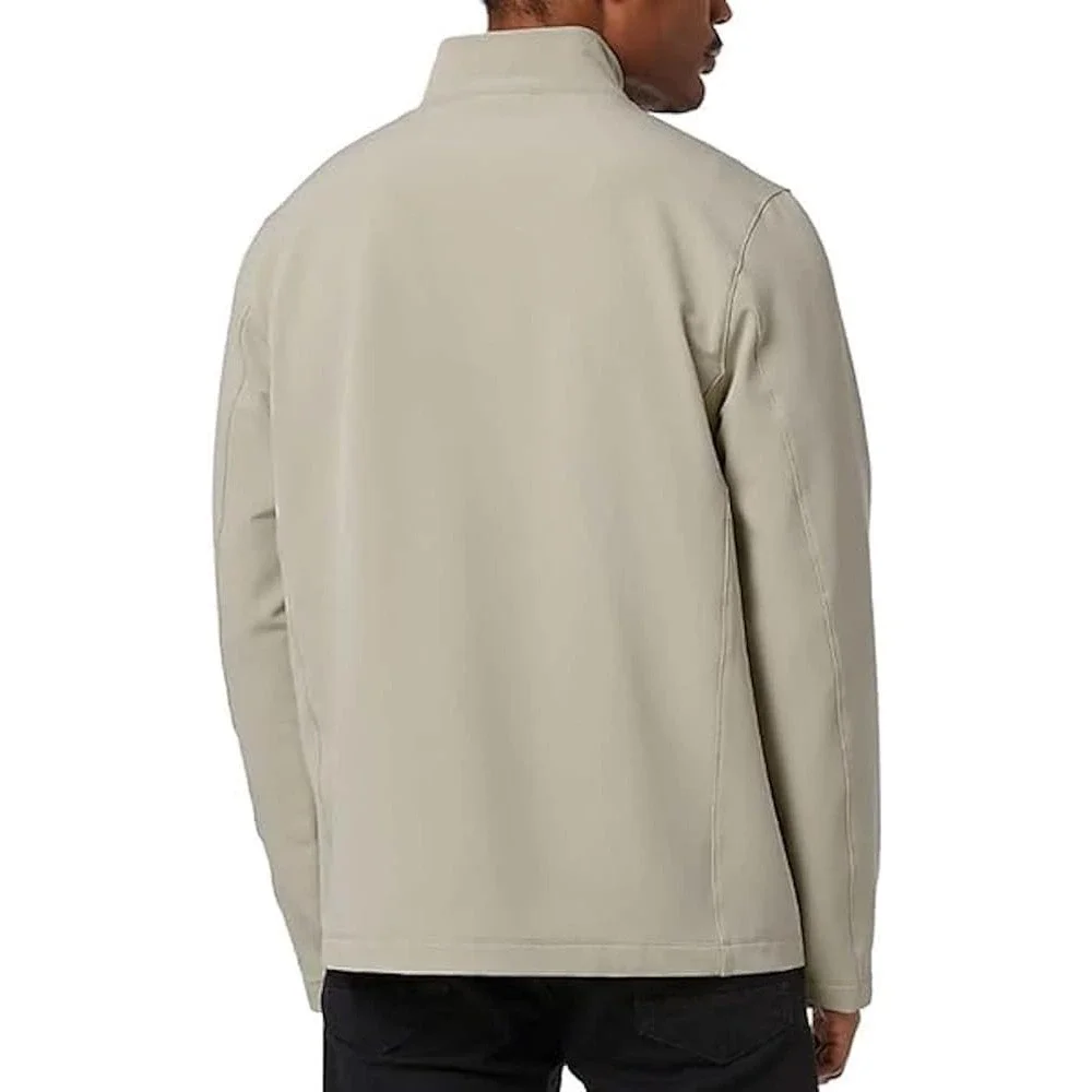 32 Degrees Heat Mens Softshell Jacket Tan Beige Full Zip Mock Neck Size Medium